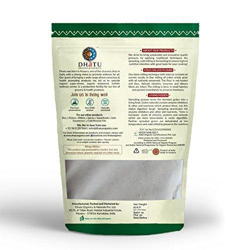 Dhatu Organics Kodo Millet flour 100% best quality Pure Indian taste cuisine Indian food - Quick cook, good for health 500g