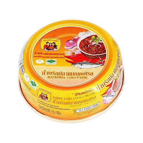 Three Lady Cooks, Mackerel Chili Paste, net weight 75 g (Pack of 3 pieces)
